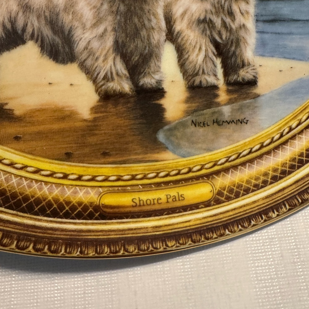 The Franklin Mint Plate “Shore Pals”by Nigel Hemming Limited Edition EUC - Picture 7 of 14